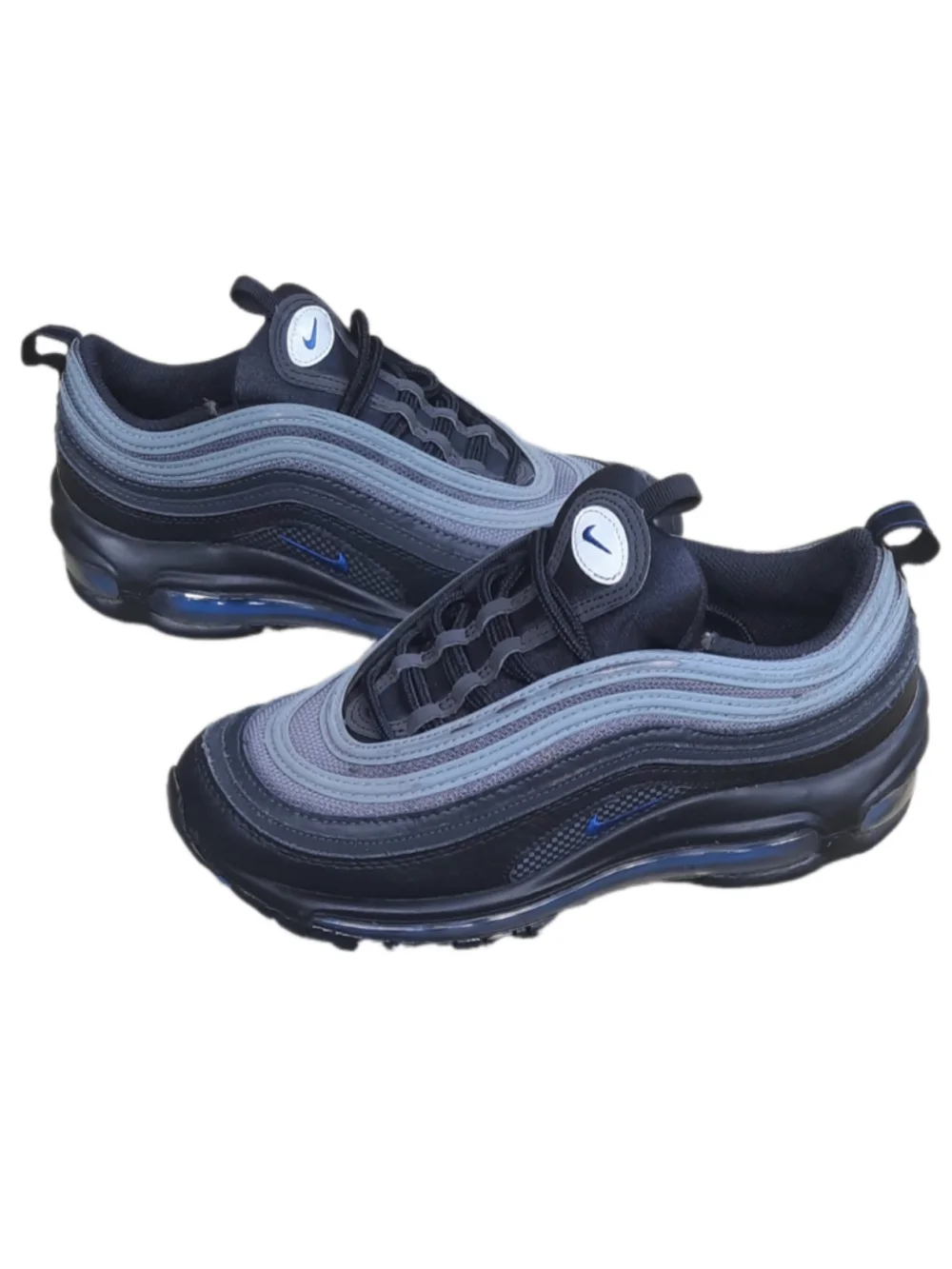 Nike Air Max 97 GS Sneakers Black /Racer Blue DN8003-001  Sz 5.5y/ Womens Sz 7